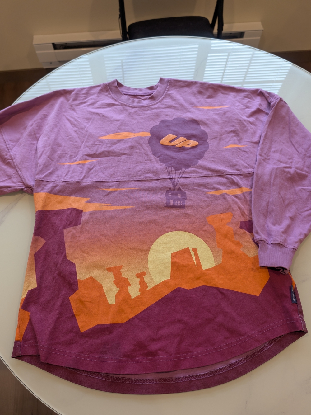 Disney Long Sleeve Graphic Tee - Purple & Orange